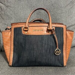 Michael Kors Selma Denim Handbag